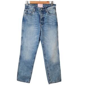 Revice Straight Leg Jeans Size 28 High Rise Button Fly Denim